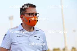 Andreas Seidl, McLaren Managing Director. 03.12.2020. Formula 1 World Championship, Rd 16, Sakhir Grand Prix, Sakhir, Bahrain, Preparation Day.