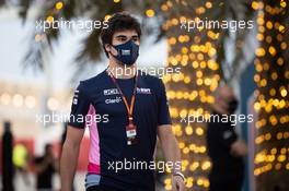 Lance Stroll (CDN) Racing Point F1 Team. 03.12.2020. Formula 1 World Championship, Rd 16, Sakhir Grand Prix, Sakhir, Bahrain, Preparation Day.