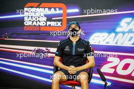 Nicholas Latifi (CDN) Williams Racing in the FIA Press Conference. 03.12.2020. Formula 1 World Championship, Rd 16, Sakhir Grand Prix, Sakhir, Bahrain, Preparation Day.