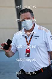 Zak Brown (USA) McLaren Executive Director. 03.12.2020. Formula 1 World Championship, Rd 16, Sakhir Grand Prix, Sakhir, Bahrain, Preparation Day.
