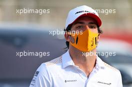 Carlos Sainz Jr (ESP) McLaren. 03.12.2020. Formula 1 World Championship, Rd 16, Sakhir Grand Prix, Sakhir, Bahrain, Preparation Day.