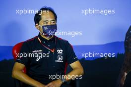 Toyoharu Tanabe (JPN) Honda Racing F1 Technical Director in the FIA Press Conference. 10.07.2020. Formula 1 World Championship, Rd 2, Steiermark Grand Prix, Spielberg, Austria, Practice Day.