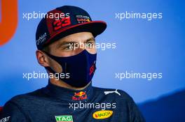 Max Verstappen (NLD) Red Bull Racing in the post race FIA Press Conference. 12.07.2020. Formula 1 World Championship, Rd 2, Steiermark Grand Prix, Spielberg, Austria, Race Day.