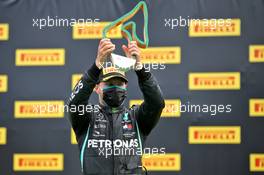 Valtteri Bottas (FIN) Mercedes AMG F1 celebrates his second position on the podium. 12.07.2020. Formula 1 World Championship, Rd 2, Steiermark Grand Prix, Spielberg, Austria, Race Day.