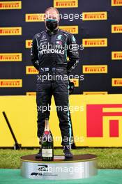 Second placed Valtteri Bottas (FIN) Mercedes AMG F1 on the podium. 12.07.2020. Formula 1 World Championship, Rd 2, Steiermark Grand Prix, Spielberg, Austria, Race Day.