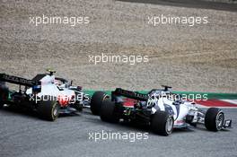 Daniil Kvyat (RUS) AlphaTauri AT01 and Kevin Magnussen (DEN) Haas VF-20 battle for position. 12.07.2020. Formula 1 World Championship, Rd 2, Steiermark Grand Prix, Spielberg, Austria, Race Day.