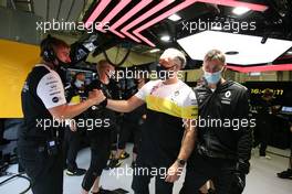 Renault F1 Team celebrate at the end of qualifying. 11.07.2020. Formula 1 World Championship, Rd 2, Steiermark Grand Prix, Spielberg, Austria, Qualifying Day.