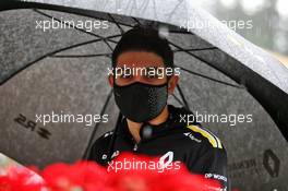 Esteban Ocon (FRA) Renault F1 Team - heavy rain in the paddock. 11.07.2020. Formula 1 World Championship, Rd 2, Steiermark Grand Prix, Spielberg, Austria, Qualifying Day.