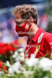 Sebastian Vettel (GER) Ferrari. 12.07.2020. Formula 1 World Championship, Rd 2, Steiermark Grand Prix, Spielberg, Austria, Race Day.
