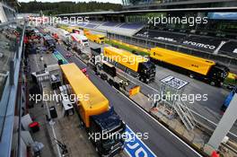 Renault F1 Team - post race pack up. 12.07.2020. Formula 1 World Championship, Rd 2, Steiermark Grand Prix, Spielberg, Austria, Race Day.