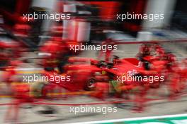 Scuderia Ferrari pit stop practice 12.07.2020. Formula 1 World Championship, Rd 2, Steiermark Grand Prix, Spielberg, Austria, Race Day.