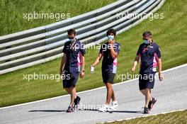 Lance Stroll (CDN) Racing Point F1 Team walks the circuit with the team. 09.07.2020. Formula 1 World Championship, Rd 2, Steiermark Grand Prix, Spielberg, Austria, Preparation Day.