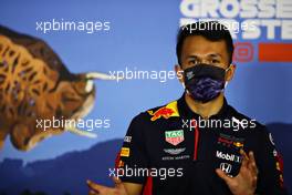 Alexander Albon (THA) Red Bull Racing in the FIA Press Conference. 09.07.2020. Formula 1 World Championship, Rd 2, Steiermark Grand Prix, Spielberg, Austria, Preparation Day.
