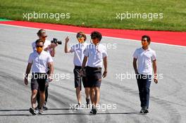 Lando Norris (GBR) McLaren walks the circuit with the team. 09.07.2020. Formula 1 World Championship, Rd 2, Steiermark Grand Prix, Spielberg, Austria, Preparation Day.
