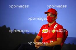 Charles Leclerc (MON) Ferrari in the FIA Press Conference. 09.07.2020. Formula 1 World Championship, Rd 2, Steiermark Grand Prix, Spielberg, Austria, Preparation Day.