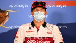 Kimi Raikkonen (FIN) Alfa Romeo Racing in the FIA Press Conference. 09.07.2020. Formula 1 World Championship, Rd 2, Steiermark Grand Prix, Spielberg, Austria, Preparation Day.