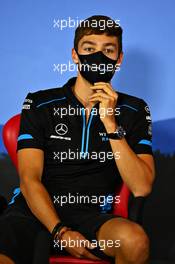 George Russell (GBR) Williams Racing in the FIA Press Conference. 09.07.2020. Formula 1 World Championship, Rd 2, Steiermark Grand Prix, Spielberg, Austria, Preparation Day.