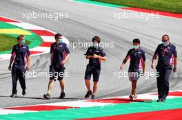 Sergio Perez (MEX) Racing Point F1 Team walks the circuit with the team. 09.07.2020. Formula 1 World Championship, Rd 2, Steiermark Grand Prix, Spielberg, Austria, Preparation Day.