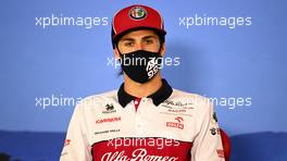Antonio Giovinazzi (ITA) Alfa Romeo Racing in the FIA Press Conference. 09.07.2020. Formula 1 World Championship, Rd 2, Steiermark Grand Prix, Spielberg, Austria, Preparation Day.