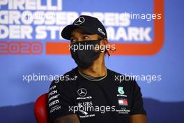 Lewis Hamilton (GBR) Mercedes AMG F1 in the FIA Press Conference. 09.07.2020. Formula 1 World Championship, Rd 2, Steiermark Grand Prix, Spielberg, Austria, Preparation Day.