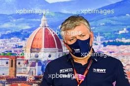 Otmar Szafnauer (USA) Racing Point F1 Team Principal and CEO in the FIA Press Conference. 11.09.2020. Formula 1 World Championship, Rd 9, Tuscan Grand Prix, Mugello, Italy, Practice Day.