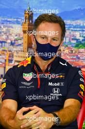 Christian Horner (GBR) Red Bull Racing Team Principal in the FIA Press Conference. 11.09.2020. Formula 1 World Championship, Rd 9, Tuscan Grand Prix, Mugello, Italy, Practice Day.