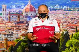 Frederic Vasseur (FRA) Alfa Romeo Racing Team Principal in the FIA Press Conference. 11.09.2020. Formula 1 World Championship, Rd 9, Tuscan Grand Prix, Mugello, Italy, Practice Day.