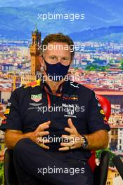 Christian Horner (GBR) Red Bull Racing Team Principal in the FIA Press Conference. 11.09.2020. Formula 1 World Championship, Rd 9, Tuscan Grand Prix, Mugello, Italy, Practice Day.