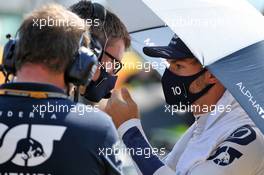 Pierre Gasly (FRA) AlphaTauri on the grid. 13.09.2020. Formula 1 World Championship, Rd 9, Tuscan Grand Prix, Mugello, Italy, Race Day.