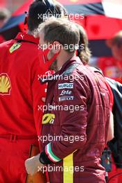 Sebastian Vettel (GER) Ferrari on the grid. 13.09.2020. Formula 1 World Championship, Rd 9, Tuscan Grand Prix, Mugello, Italy, Race Day.