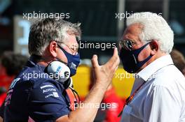 (L to R): Otmar Szafnauer (USA) Racing Point F1 Team Principal and CEO with Lawrence Stroll (CDN) Racing Point F1 Team Investor. 13.09.2020. Formula 1 World Championship, Rd 9, Tuscan Grand Prix, Mugello, Italy, Race Day.