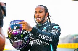 Race winner Lewis Hamilton (GBR) Mercedes AMG F1 celebrates in parc ferme. 13.09.2020. Formula 1 World Championship, Rd 9, Tuscan Grand Prix, Mugello, Italy, Race Day.
