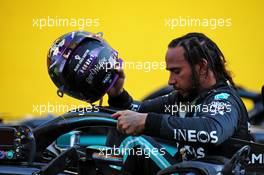 Race winner Lewis Hamilton (GBR) Mercedes AMG F1 W11 in parc ferme. 13.09.2020. Formula 1 World Championship, Rd 9, Tuscan Grand Prix, Mugello, Italy, Race Day.