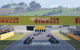Lewis Hamilton (GBR) Mercedes AMG F1 W11 on pole at the second restart. 13.09.2020. Formula 1 World Championship, Rd 9, Tuscan Grand Prix, Mugello, Italy, Race Day.