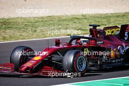 Sebastian Vettel (GER) Ferrari SF1000 with a broken front wing. 13.09.2020. Formula 1 World Championship, Rd 9, Tuscan Grand Prix, Mugello, Italy, Race Day.
