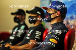 Max Verstappen (NLD) Red Bull Racing in the post qualifying FIA Press Conference. 12.09.2020. Formula 1 World Championship, Rd 9, Tuscan Grand Prix, Mugello, Italy, Qualifying Day.
