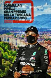 Valtteri Bottas (FIN) Mercedes AMG F1 in the post qualifying FIA Press Conference. 12.09.2020. Formula 1 World Championship, Rd 9, Tuscan Grand Prix, Mugello, Italy, Qualifying Day.