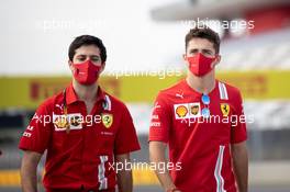 Charles Leclerc (MON) Ferrari walks the circuit with the team. 10.09.2020. Formula 1 World Championship, Rd 9, Tuscan Grand Prix, Mugello, Italy, Preparation Day.