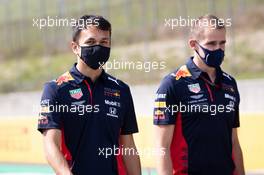 Alexander Albon (THA) Red Bull Racing walks the circuit with the team. 10.09.2020. Formula 1 World Championship, Rd 9, Tuscan Grand Prix, Mugello, Italy, Preparation Day.
