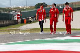 Charles Leclerc (MON) Ferrari walks the circuit with the team. 10.09.2020. Formula 1 World Championship, Rd 9, Tuscan Grand Prix, Mugello, Italy, Preparation Day.