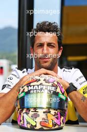 Daniel Ricciardo (AUS) Renault F1 Team with his helmet. 10.09.2020. Formula 1 World Championship, Rd 9, Tuscan Grand Prix, Mugello, Italy, Preparation Day.