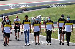 Esteban Ocon (FRA) Renault F1 Team walks the circuit with the team. 10.09.2020. Formula 1 World Championship, Rd 9, Tuscan Grand Prix, Mugello, Italy, Preparation Day.