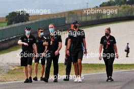George Russell (GBR) Williams Racing walks the circuit with the team. 10.09.2020. Formula 1 World Championship, Rd 9, Tuscan Grand Prix, Mugello, Italy, Preparation Day.