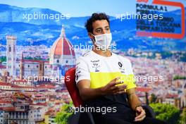 Daniel Ricciardo (AUS) Renault F1 Team in the FIA Press Conference. 10.09.2020. Formula 1 World Championship, Rd 9, Tuscan Grand Prix, Mugello, Italy, Preparation Day.