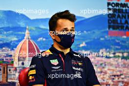 Alexander Albon (THA) Red Bull Racing in the FIA Press Conference. 10.09.2020. Formula 1 World Championship, Rd 9, Tuscan Grand Prix, Mugello, Italy, Preparation Day.