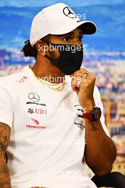 Lewis Hamilton (GBR) Mercedes AMG F1 in the FIA Press Conference. 10.09.2020. Formula 1 World Championship, Rd 9, Tuscan Grand Prix, Mugello, Italy, Preparation Day.