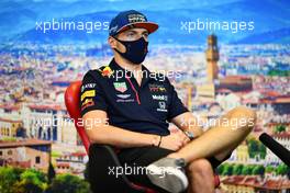 Max Verstappen (NLD) Red Bull Racing in the FIA Press Conference. 10.09.2020. Formula 1 World Championship, Rd 9, Tuscan Grand Prix, Mugello, Italy, Preparation Day.