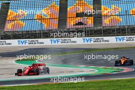 Charles Leclerc (MON) Ferrari SF1000 runs wide. 13.11.2020 Formula 1 World Championship, Rd 14, Turkish Grand Prix, Istanbul, Turkey, Practice Day.