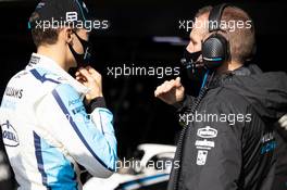 (L to R): George Russell (GBR) Williams Racing with Adam Carter (GBR) Williams Racing Deputy Chief Designer & Head of Design. 13.11.2020 Formula 1 World Championship, Rd 14, Turkish Grand Prix, Istanbul, Turkey, Practice Day.