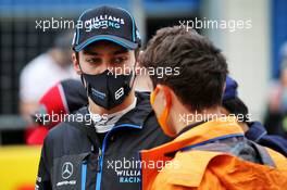 George Russell (GBR) Williams Racing with Lando Norris (GBR) McLaren on the grid. 15.11.2020. Formula 1 World Championship, Rd 14, Turkish Grand Prix, Istanbul, Turkey, Race Day.